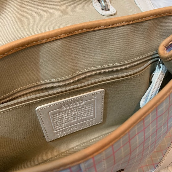 Coach Plaid Buckle Purse - Picture 4 of 8